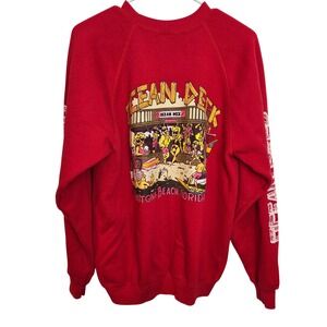 Vintage 90s Ocean Deck Beach Club Daytona Beach Sweatshirt Size XL